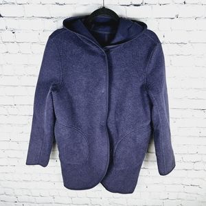 LULULEMON | City Bound snap button close strap hooded reversible jacket